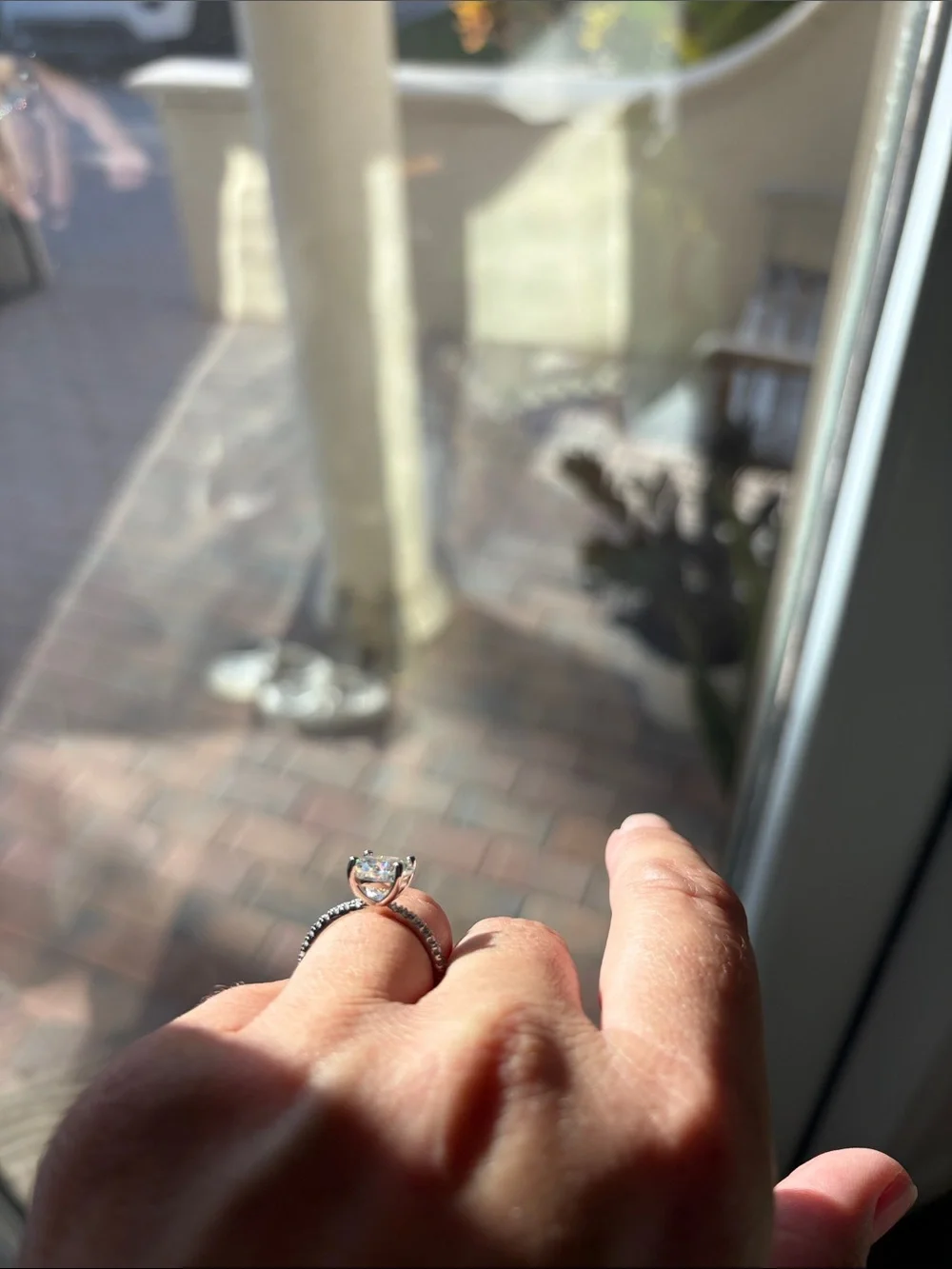 Moissanite ring size 7